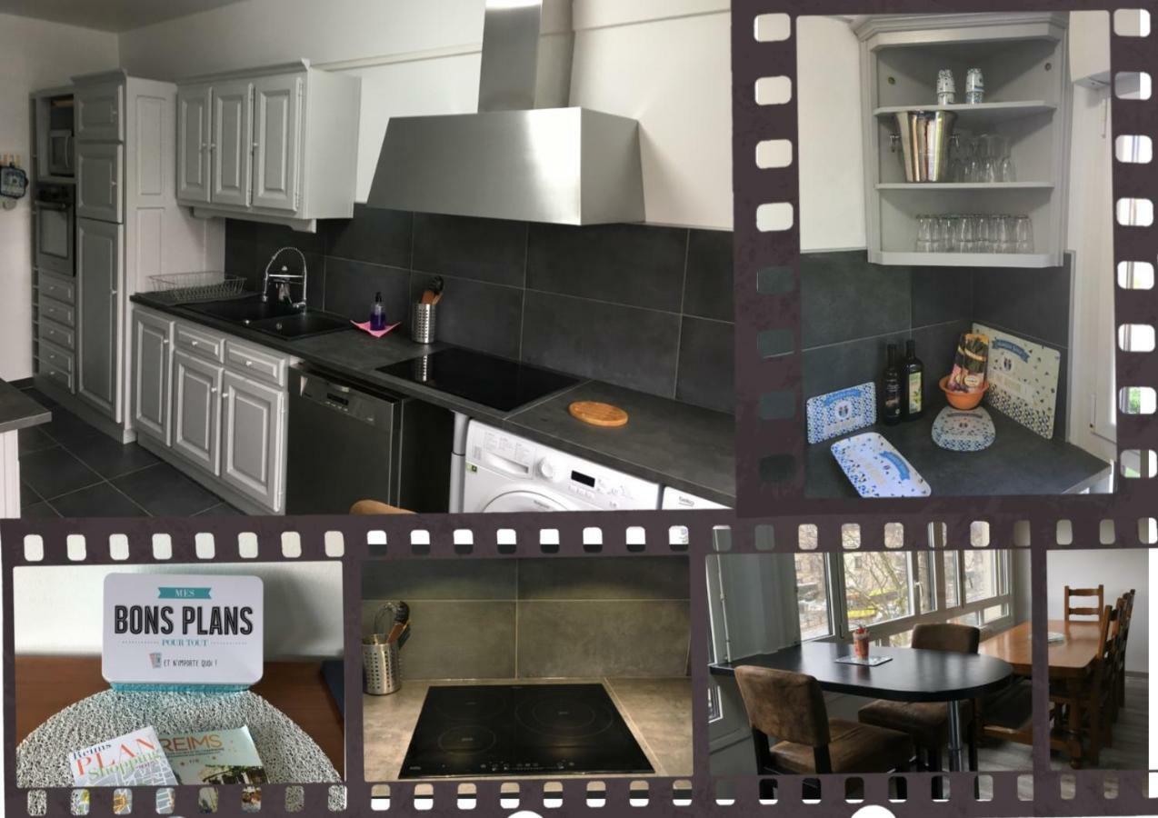 Bedinreims "Burgundy Bottle" 110M2 Exceptional, 4 Chambres Doubles, 2 Bain, Free Park & Wifi, Tout Equipe Eksteriør bilde