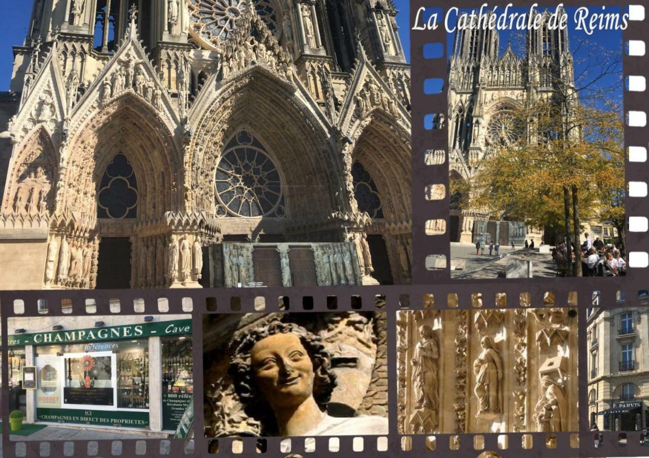 Bedinreims "Burgundy Bottle" 110M2 Exceptional, 4 Chambres Doubles, 2 Bain, Free Park & Wifi, Tout Equipe Eksteriør bilde